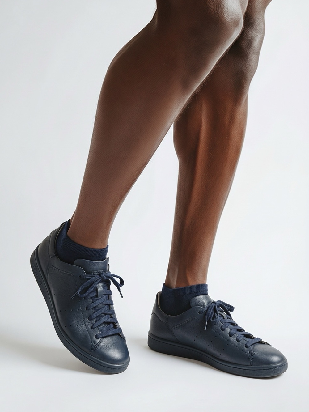 adidas , Stan smith, Navy Leather Low-Top Sneakers